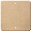 MDF Wood Square with 2 Vertical Holes and Rounded Corners, 3–50 cm view 1