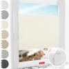 Schuette No-Drill Pleated Blind, Vanilla Sky Beige, 45 x 120 cm, Suprafix Letsbond 2-in-1 Mount view 1