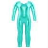 TSSOE Girls' Long-Sleeve Ballet Leotard, Sea Green, Size 104 view 1
