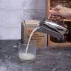 caihuashopping Stainless Steel Milk Pitcher, 150 ml, Espresso Coffee Frothing Jug, Barista Milk Foam Pitcher, Porcelain view 3