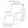 OOFAYWFD 1-Piece Stretch Recliner Cover with Pockets, Soft Non-Slip Furniture Protector (Color: H, Size: 1 pc) view 2
