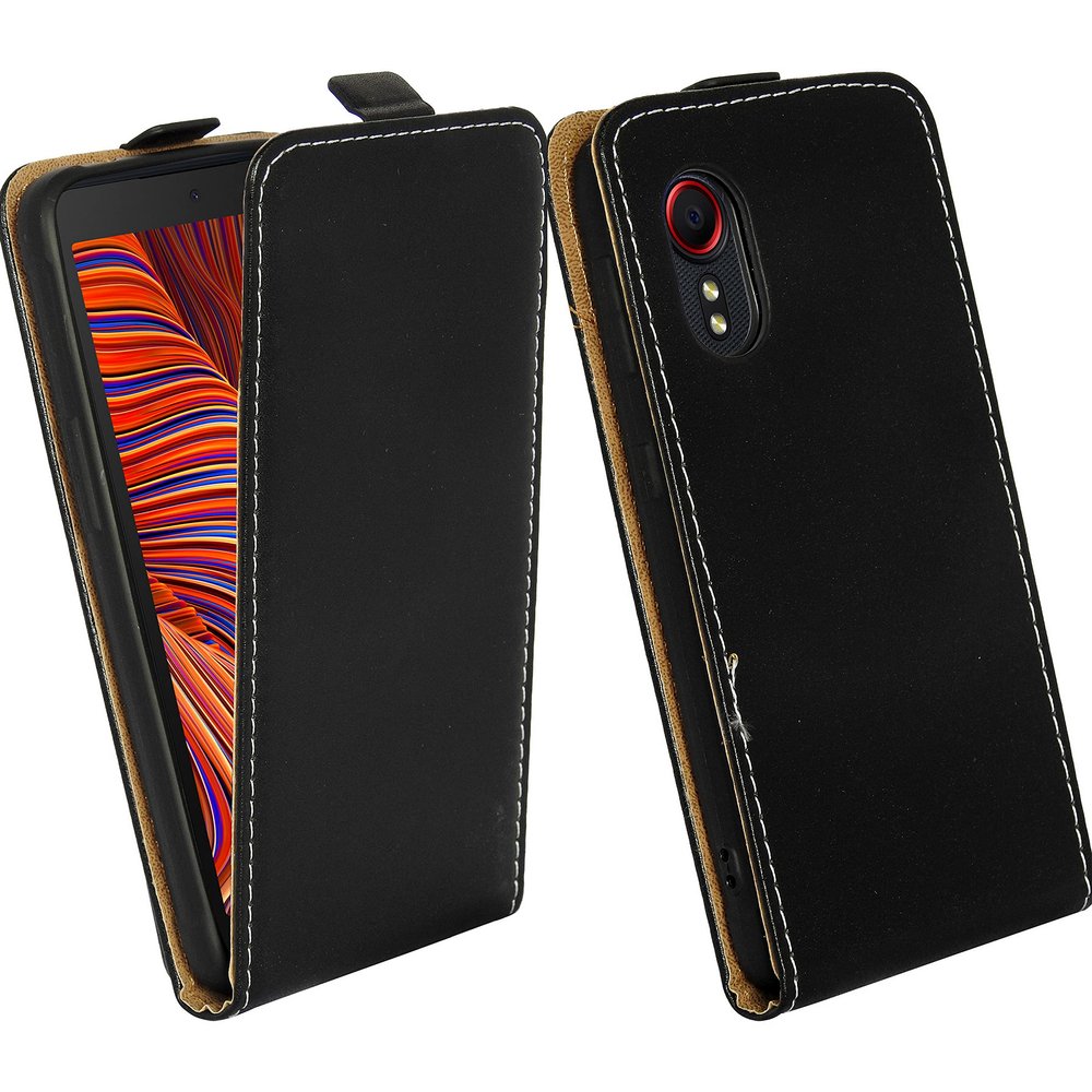 COFI 1453 Flip Case for Samsung Galaxy XCover 5 EE, Black