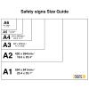 “All Visitors Must Report to Site” Sign, A4, 297 x 210 mm, Rigid PVC view 3