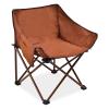 DMCE Ultralight Folding Camping Chair, Brown, 18 x 18 x 26 in view 1