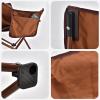 DMCE Ultralight Folding Camping Chair, Brown, 18 x 18 x 26 in view 3