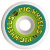 PIG WHEELS Pig Wordmark Skateboard Wheels, 52 mm view 1