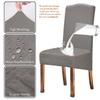 JUNZHE Waterproof High-Back Chair Covers, 2-Piece Set, Light Gray view 2