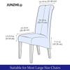JUNZHE Waterproof High-Back Chair Covers, 2-Piece Set, Light Gray view 4