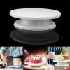 Rotating Cake Turntable, 360° Swivel, Anti-Slip, White view 2