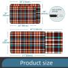 Multifunctional Desk Mat, 45.7 x 71.1 cm, Orange/Brown/Blue Checkered, Dual-Purpose Desk Mat for Office/Home view 3