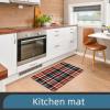 Multifunctional Desk Mat, 45.7 x 71.1 cm, Orange/Brown/Blue Checkered, Dual-Purpose Desk Mat for Office/Home view 4