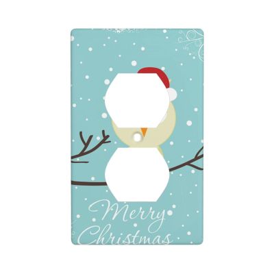 Merry Christmas Decorative Wall Plate Outlet and Switch Cover, 4.50 x 2.76 in