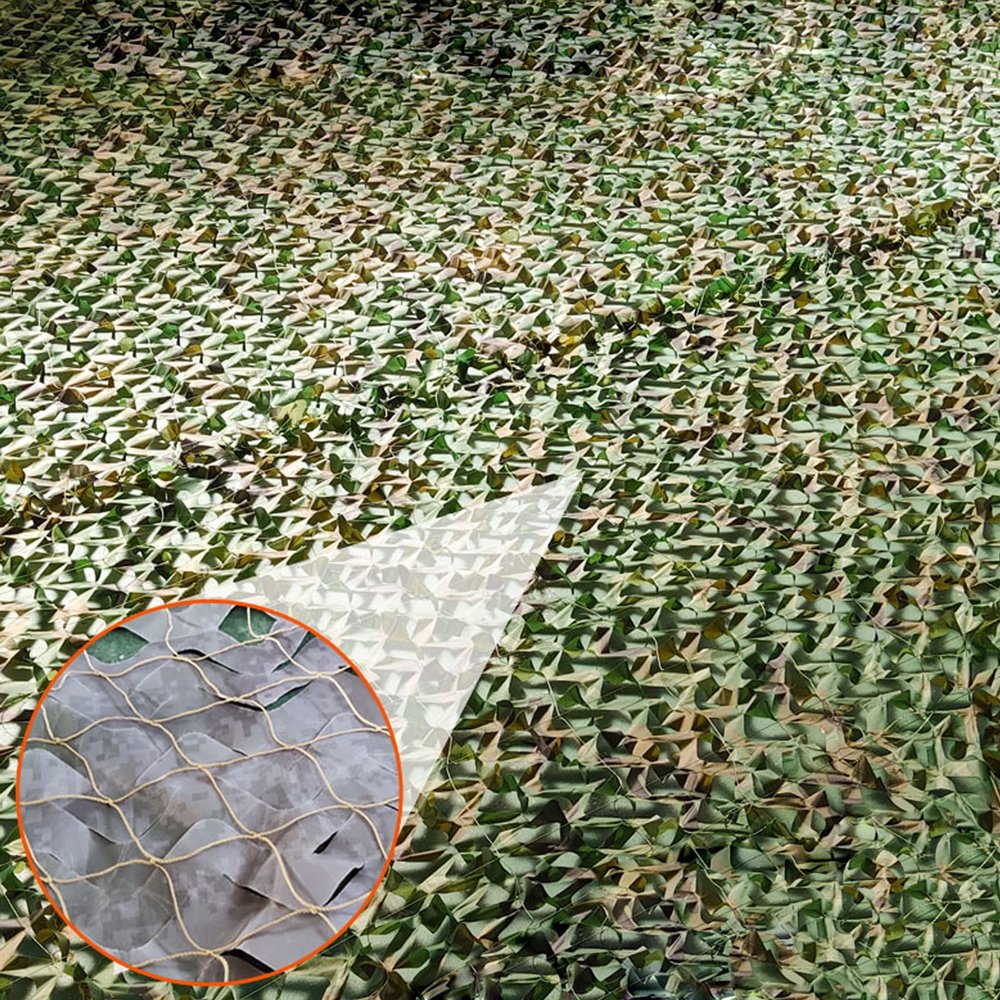 Geovne Outdoor Garden Camouflage Shade Net, Oxford Fabric, 5 x 7 m (16.4 x 23 ft)