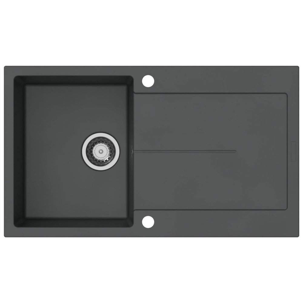 Atlanta D-100 Inset Sink, Dark Gray Metallic, for Cabinets 500 mm and Wider