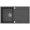Atlanta D-100 Inset Sink, Dark Gray Metallic, for Cabinets 500 mm and Wider view 1
