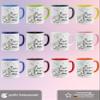 OM3 Good Morning Mouse Coffee Mug with Saying – Cute Mouse with Dandelion – Ceramic – 325 ml – Double-Sided Print – Light Green view 4