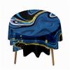 Morbuy Solid Color Round Washable Waterproof Tablecloth, Lotus Effect, Gray, 120 cm view 1