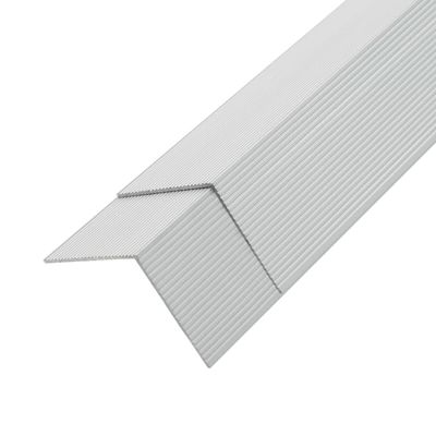 vidaXL 5-Piece Teak Wood Decking Corner Strips, L-Edge, Multicolor