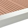 vidaXL 5-Piece Teak Wood Decking Corner Strips, L-Edge, Multicolor view 4