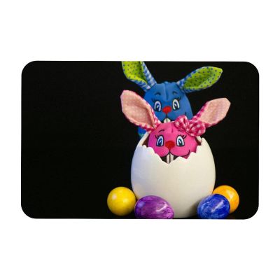 Multifunctional Desk Mat, 45.7 x 71.1 cm Mouse Pad, Cute Easter Bunny, Dual-Use Desk Mat for Office/Home