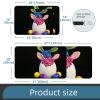 Multifunctional Desk Mat, 45.7 x 71.1 cm Mouse Pad, Cute Easter Bunny, Dual-Use Desk Mat for Office/Home view 3