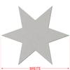 Six-Arm Star Cardboard Cutout – 3–50 cm, Crafts & Décor view 2