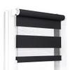 Fenster DEKOR Black Day & Night Roller Blind, No-Drill Clamp Mount, W70 x H120 cm view 1