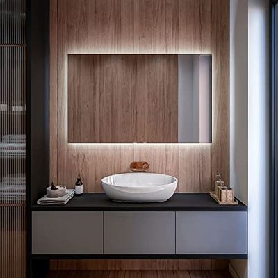 Artforma Frameless LED Bathroom Mirror, 80 x 60 cm, Custom-Made
