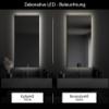 Artforma Frameless LED Bathroom Mirror, 80 x 60 cm, Custom-Made view 4