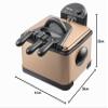 Bestron XL Deep Fryer, 4 L, 3 Baskets, 2000 W, Copper view 3