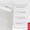 Schuette No-Drill Adhesive Pleated Blind, Thermo Spring Cloud Gray, 150 x 100 cm, Suprafix Letsbond 2-in-1 Mounts view 2