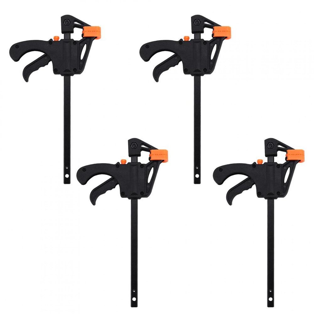 4-Piece One-Hand F Clamp Set, 20 x 11 cm