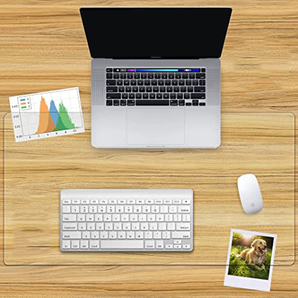 Transparent PVC Desk Mat, 60 x 30 cm