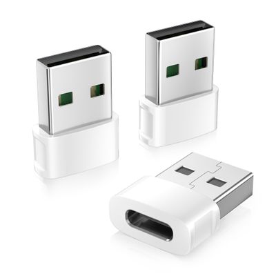 Basesailor USB to USB-C Adapter for iPhone Duo 18, 17, 17e, 16 Pro Max, 3-Pack
