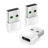 Basesailor USB to USB-C Adapter for iPhone Duo 18, 17, 17e, 16 Pro Max, 3-Pack view 1