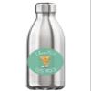 I Love You This Much Cute Cat Bird Hunting 350 ml Water Bottle, Thermos-Style Stainless Steel, BPA-Free, Silver, One Size view 1