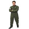 P'TIT CLOWN Fighter Pilot Costume - Air Pilot Suit for Carnival, Theme Parties, Costume Parties and Halloween - Adult Men - Jumpsuit - Khaki Green (S-M) view 2