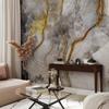 murando Abstract Non-Woven Photo Wallpaper, 150 x 105 cm, Gray Stone/Marble Look, 3D Effect view 2