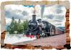 Jacobite Steam Train 3D Smashed Wall View Sticker Poster Vinyl Decal Mural Z169 view 1