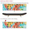 Cartoon Skateboard Grip Tape, Middle East Design, 2-Piece view 2
