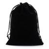 Egurs Velvet Drawstring Jewelry Gift Bags, Black, 20 Pieces, 7 × 9 cm view 1