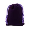Egurs Velvet Drawstring Bags - Purple, 5 Pack view 1