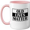 Stuff4 Old Lives Matter Coffee Mug, 325 ml, Pink view 1