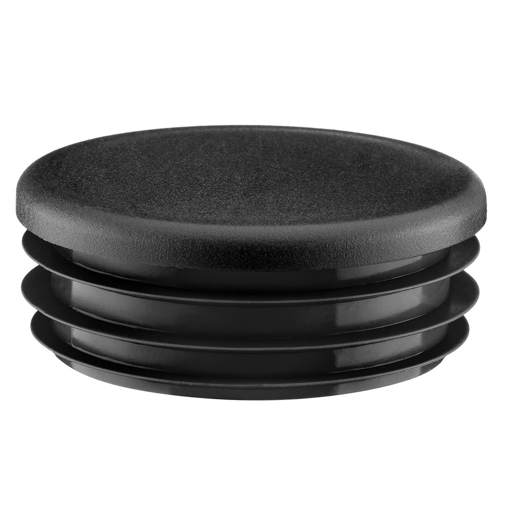 EMFA Round Lamella Plugs 19 mm, Black, for Round Tubes, 20 Pieces