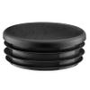 EMFA Round Lamella Plugs 19 mm, Black, for Round Tubes, 20 Pieces view 1