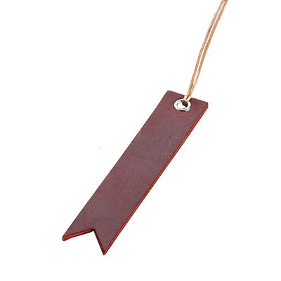 Handmade Leather Bookmarks with Traditional Tassels, Black/Red/Brown, 3-Pack