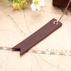 Handmade Leather Bookmarks with Traditional Tassels, Black/Red/Brown, 3-Pack view 2