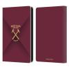 Head Case Designs Official West Ham United FC Gradient Hammer Brand Kit Leather Wallet Case Compatible with Kindle Paperwhite 5 (2021) view 1