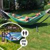 Potenza Outdoor Hammock with Stand for 2 People, Morena, 100% Cotton, 230 x 160 cm, 220 kg, Weather-Resistant, Green/Graphite view 2