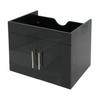 Mendler HWC-D16 FSC High-Gloss Vanity Unit 60 cm - Black view 2